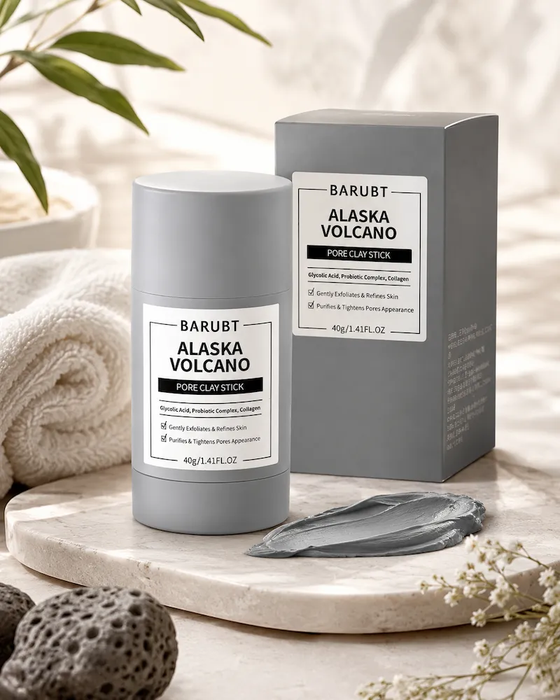 Barubt Alaska Volcano Pore Clay Stick skincare routine